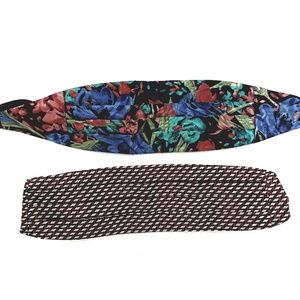 2 CUMMERBUNDS by World Known R HANAUER HAND MADE